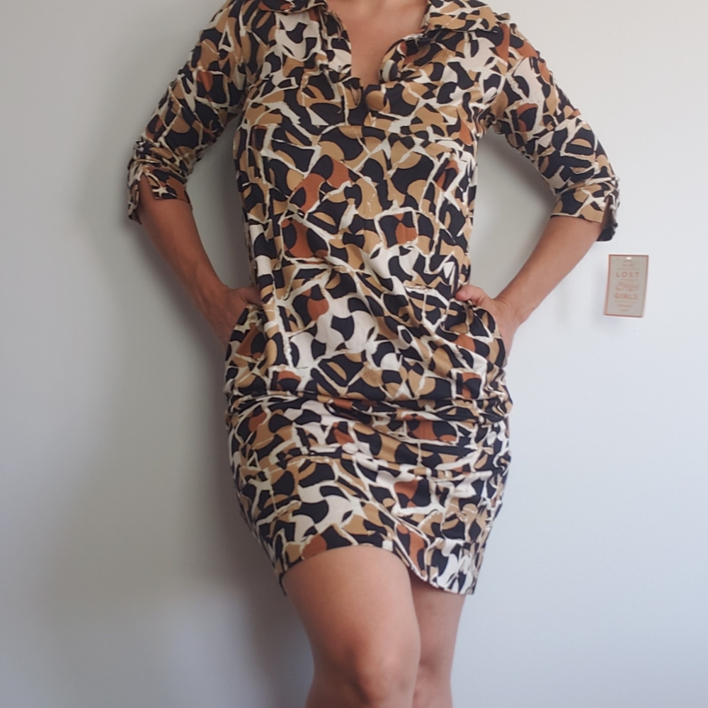 DVF Pure Silk Wild Print Dress - Picture 2 of 11